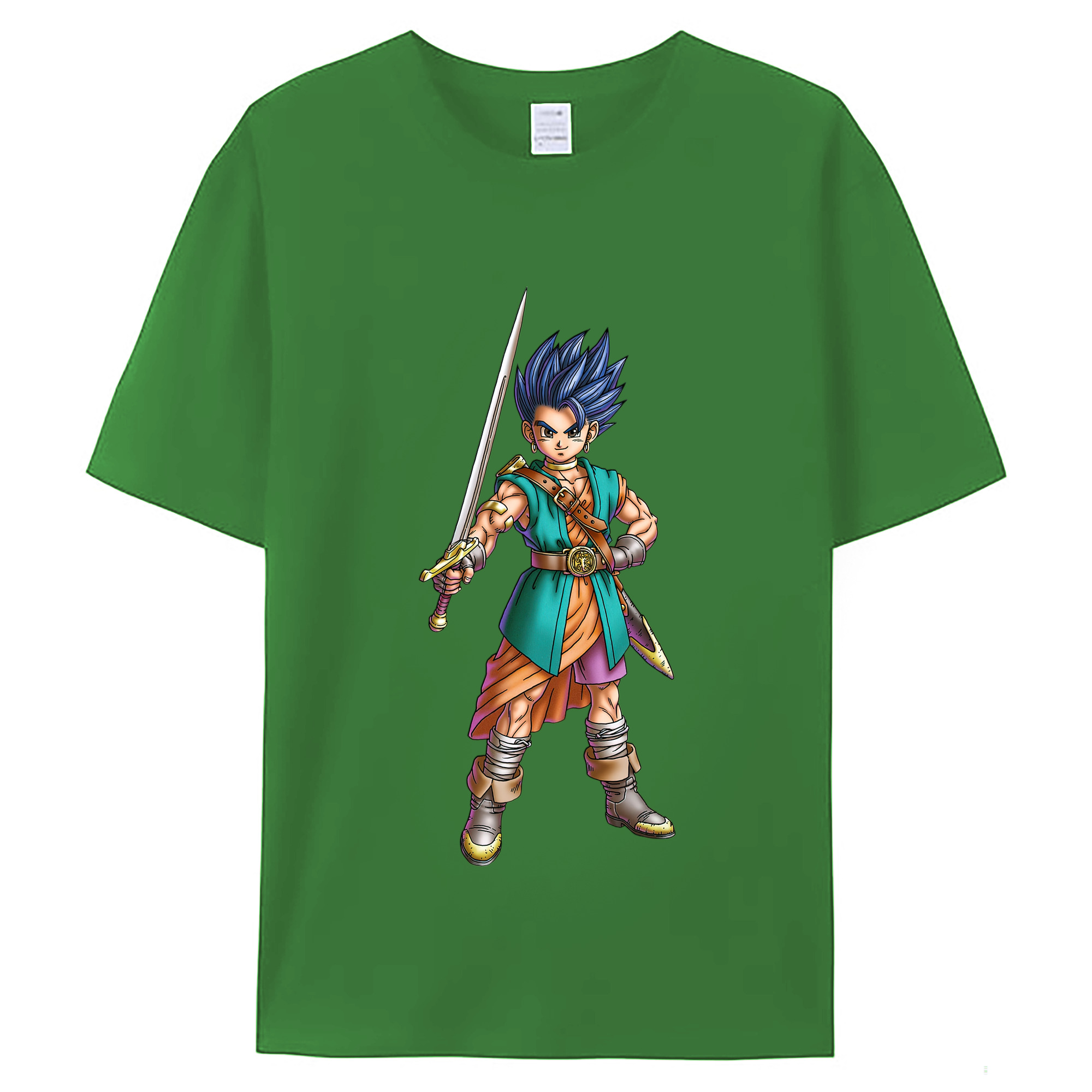 （画像用） ドラゴンクエスト Doragon Kuesuto Dragon Quest レディースカジュアルプリントTシャツ（綿100％）